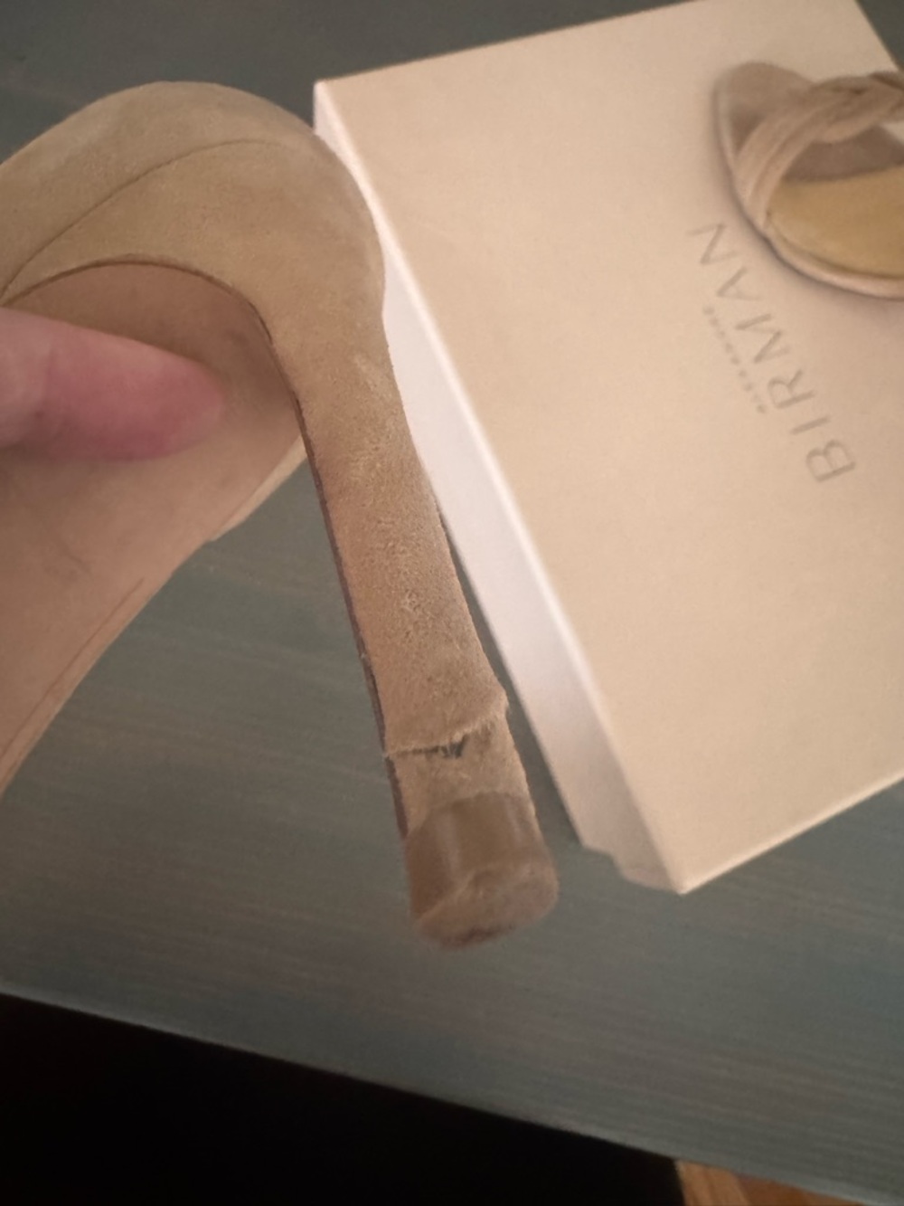 Alexandre Birman Nude Malica 100 Knotted Suede Ankle-Strap Heels - Picture 5 of 6